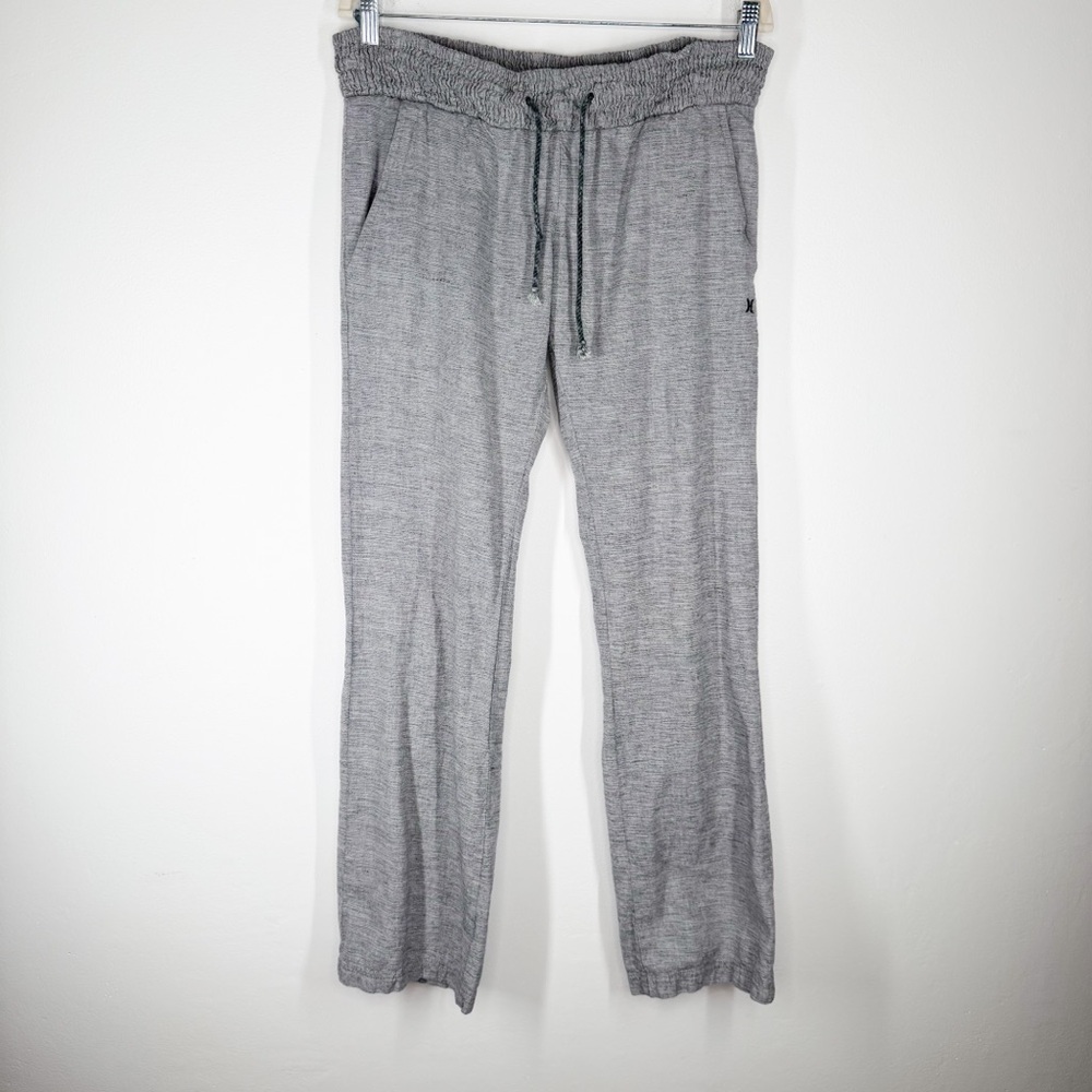 Hurley Gray Spacedye Beach Pants Drawstring Waist Women’s Size Small